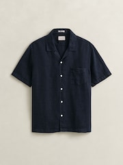 ブルー - GANT Garment Dyed Linen Pocket Shirt - 画像 6 / 6