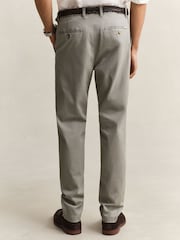 GANT Grey Slim Fit Classic Stretch Chino Trousers - Image 3 of 6