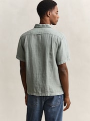 グリーン - GANT Garment Dyed Linen Pocket Shirt - 画像 2 / 6