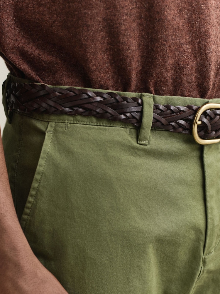 GANT Green Regular Fit Classic Stretch Chino Trousers - Image 5 of 5 GANT Green Regular Fit Classic Stretch Chino Trousers - Image 5 of 5