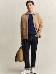 GANT Jersey Zop Through Ponte Roma Bomber Jacket - 画像 1 / 5