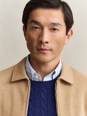 GANT Jersey Zop Through Ponte Roma Bomber Jacket - 画像 3 / 5