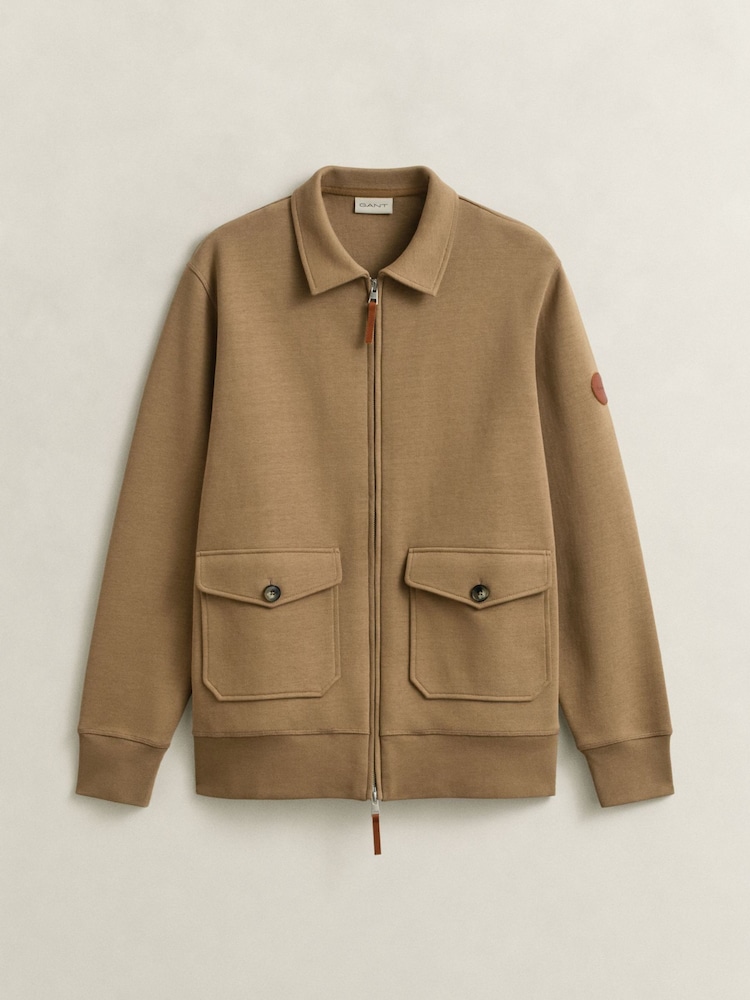 GANT Jersey Zop Through Ponte Roma Bomber Jacket - 画像 5 / 5