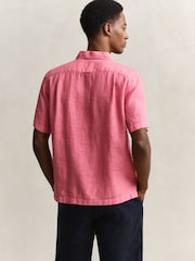 ピンク - GANT Garment Dyed Linen Pocket Shirt - 画像 2 / 6