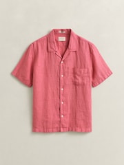 ピンク - GANT Garment Dyed Linen Pocket Shirt - 画像 6 / 6