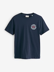 GANT Blue Graphic Logo T-Shirt - Image 1 of 1