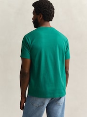 GANT Light Green Shield Logo Cotton T-Shirt - Image 2 of 5