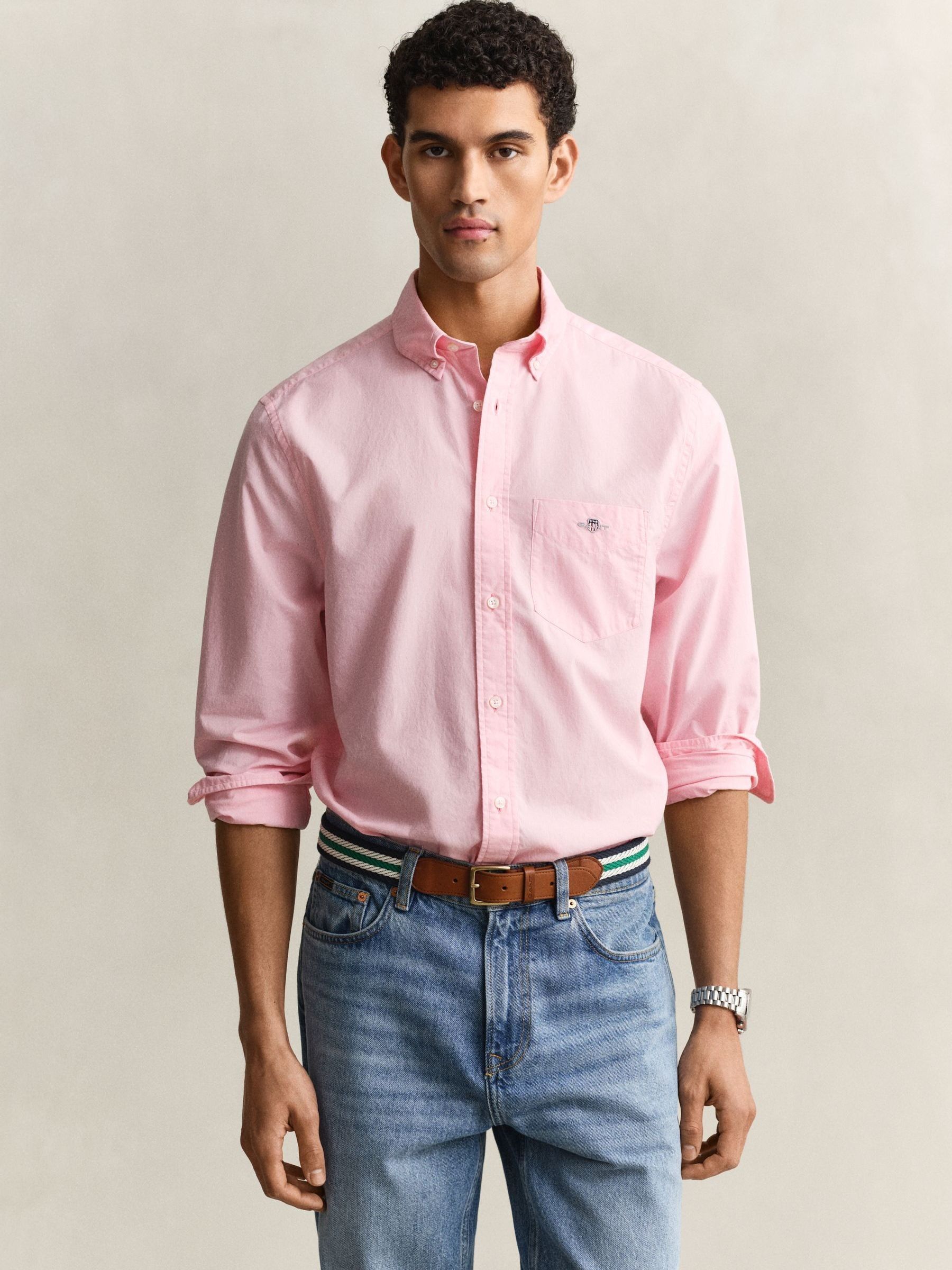 Gant Men's Pink Classic Poplin Shirt