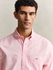 GANT Pink Classic Poplin Shirt - Image 4 of 6