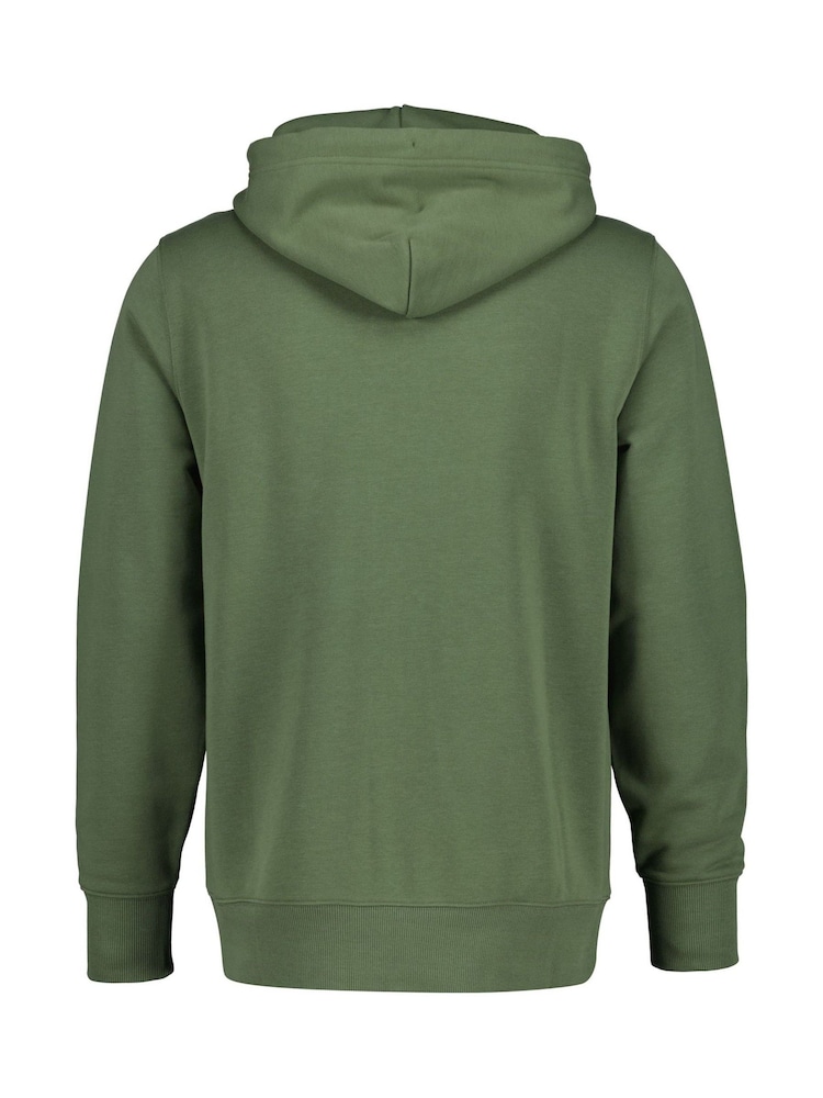 GANT Green Haze Shield Logo Hoodie - Image 2 of 2 GANT Green Haze Shield Logo Hoodie - Image 2 of 2