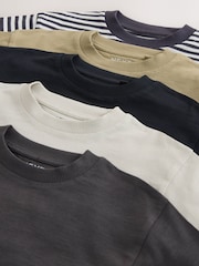 Raya lisa monocromática - Camisetas de manga larga 5 Pack (3meses -7años) - Imagen 13 de 13