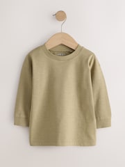 Raya lisa monocromática - Camisetas de manga larga 5 Pack (3meses -7años) - Imagen 7 de 13