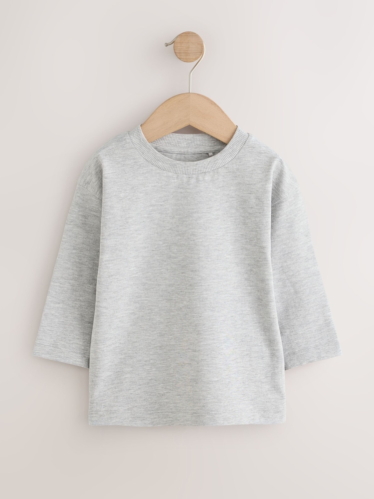 Blue/Navy Long Sleeve T-Shirts 5 Pack (3mths-7yrs) - Image 2 of 9