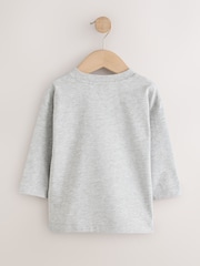Blue/Navy Long Sleeve T-Shirts 5 Pack (3mths-7yrs) - Image 3 of 9