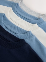 Blue/Navy Long Sleeve T-Shirts 5 Pack (3mths-7yrs) - Image 8 of 9