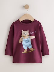 Ecru/Motiv - Long Sleeve Graphic T-Shirts 3 Pack (3mths-7yrs) - Bild 2 von 7