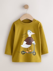 Ecru/Motiv - Long Sleeve Graphic T-Shirts 3 Pack (3mths-7yrs) - Bild 4 von 7