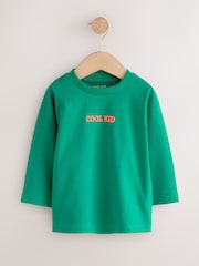 Multi Bright Fun Graphic Slogan Long Sleeve T-Shirts 5 Pack (3mths-7yrs) - Image 4 of 8