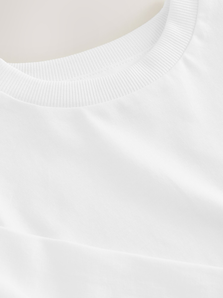 White Long Sleeve Plain T-Shirt (3mths-7yrs) - Image 4 of 4