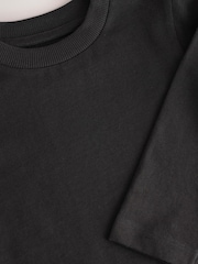 Negro - Camiseta de manga larga lisa (3meses-7 años) - Imagen 7 de 8