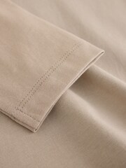 Neutral Long Sleeve Plain T-Shirt (3mths-7yrs) - Image 4 of 4