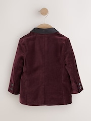 Burgundy Red Blazer Blazer Shirt Trousers and Bow Tie Set (3mths-12yrs) - Image 2 of 6