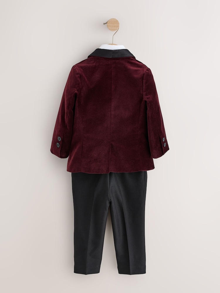 Burgundy Red Blazer, Shirt & Trouser Set Blazer Shirt Trousers and Bow Tie Set (3mths-12yrs) - Image 2 of 5 Burgundy Red Blazer, Shirt & Trouser Set Blazer Shirt Trousers and Bow Tie Set (3mths-12yrs) - Image 2 of 5