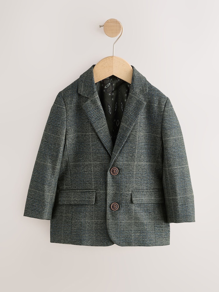 Green Check Blazer (3mths-9yrs) - Image 1 of 4