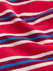 Red/White Textured Long Sleeve Stripe T-Shirt (3mths-7yrs) - Image 7 of 8