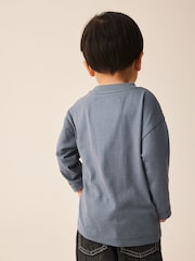 Anthrazit, Grau, Smile - Long Sleeve Small Graphic Printed T-Shirt (3mths-7yrs) - Bild 3 von 7