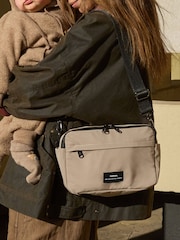 Finnson Taupe Frida Stroller Organiser With Stroller Clips - Image 1 of 6