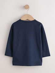 Fahrzeuge, Marineblau - Long Sleeve Small Graphic Printed T-Shirt (3mths-7yrs) - Bild 6 von 8