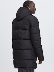 Blend Black Longline Puffer Coat - Image 2 of 5