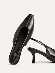 Linzi Brown Method Square Toe Slingback Court Heels - Image 5 of 5