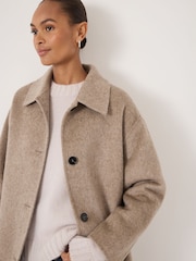Hush Natural Edie Pure Wool Double Faced Coat - Image 4 of 4