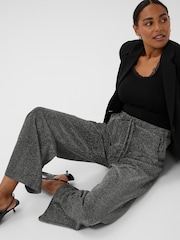 Kaffe Silver KArita Glitter Trousers - Image 4 of 6