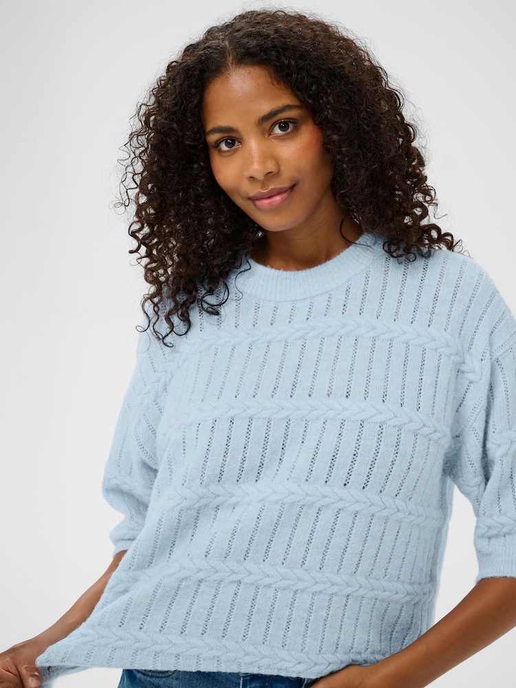 Kaffe Blue KAmonia Soft Jumper - Image 1 of 5