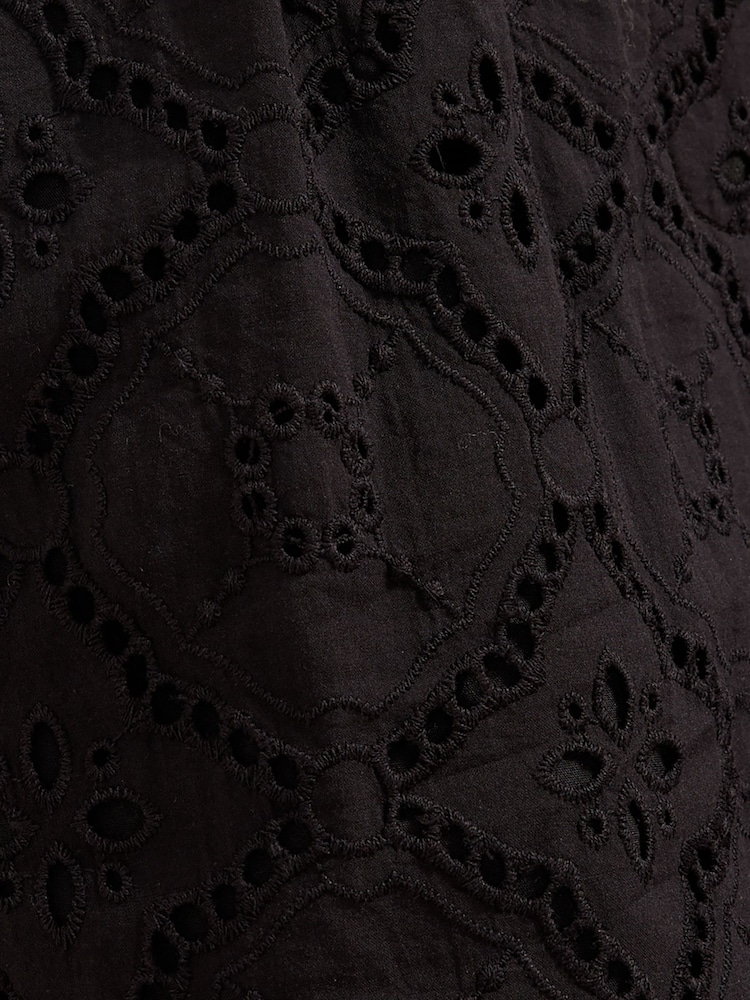 Friends Like These Black Broderie Bermuda Shorts - Image 5 of 5