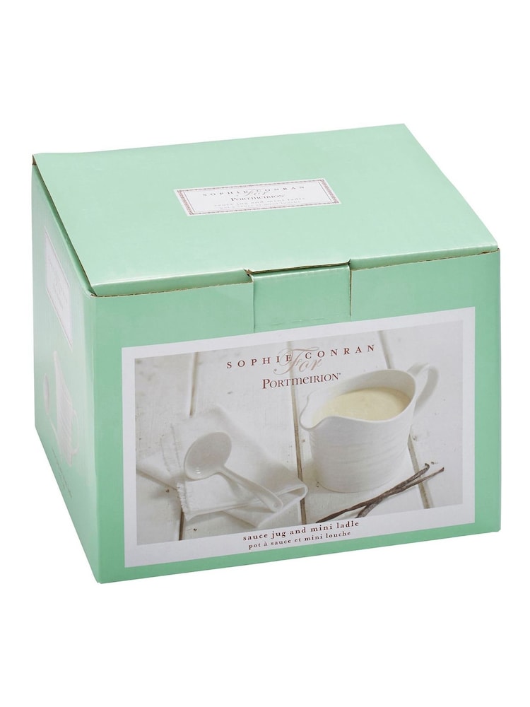 Sophie Conran White Porcelain Sauce Jug & Mini Ladle Set - Image 7 of 7 Sophie Conran White Porcelain Sauce Jug & Mini Ladle Set - Image 7 of 7