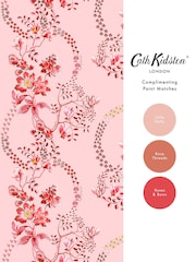 Cath Kidston Pink and Red Road Floral A4 Wallpaper Sample - Image 4 of 6