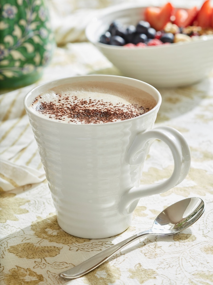 Sophie Conran Set of 4 White Porcelain Classic Mugs - Image 1 of 5