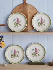 Portmeirion Set of 4 Green Botanic Garden Sketchbook Dinner Plates - Image 1 of 6