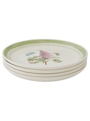 Portmeirion Set of 4 Green Botanic Garden Sketchbook Dinner Plates - Image 5 of 6
