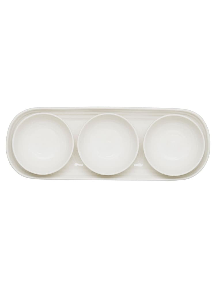 Sophie Conran White Porcelain Three Bowls & Tray Set - Image 2 of 7