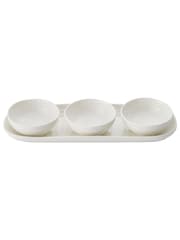 Sophie Conran White Porcelain Three Bowls & Tray Set - Image 5 of 7