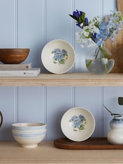 Portmeirion Set of 4 Blue Botanic Garden Sketchbook Pasta Bowls - Image 1 of 4