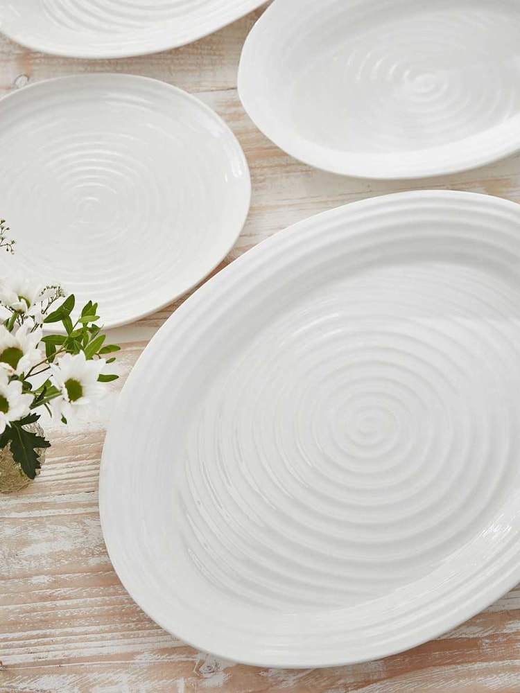 Sophie Conran White Porcelain Large Oval Plate - Image 1 of 6 Sophie Conran White Porcelain Large Oval Plate - Image 1 of 6