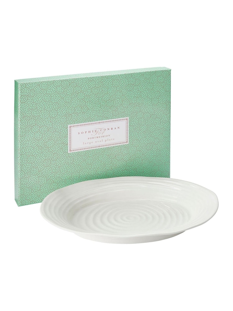 Sophie Conran White Porcelain Large Oval Plate - Image 6 of 6 Sophie Conran White Porcelain Large Oval Plate - Image 6 of 6