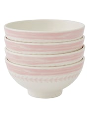 Portmeirion Set of 4 Pink Botanic Garden Sketchbook Small Bowls - Image 4 of 5