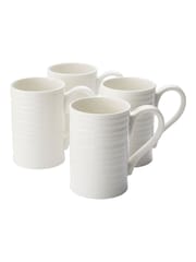 Sophie Conran Set of 4 White Porcelain Tall Mugs - Image 6 of 6